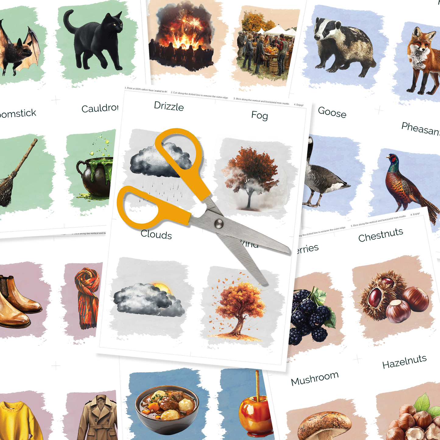Autumn and Halloween Flashcards | EFL Vocabulary and Culture Resource - shop.englishinaction.com