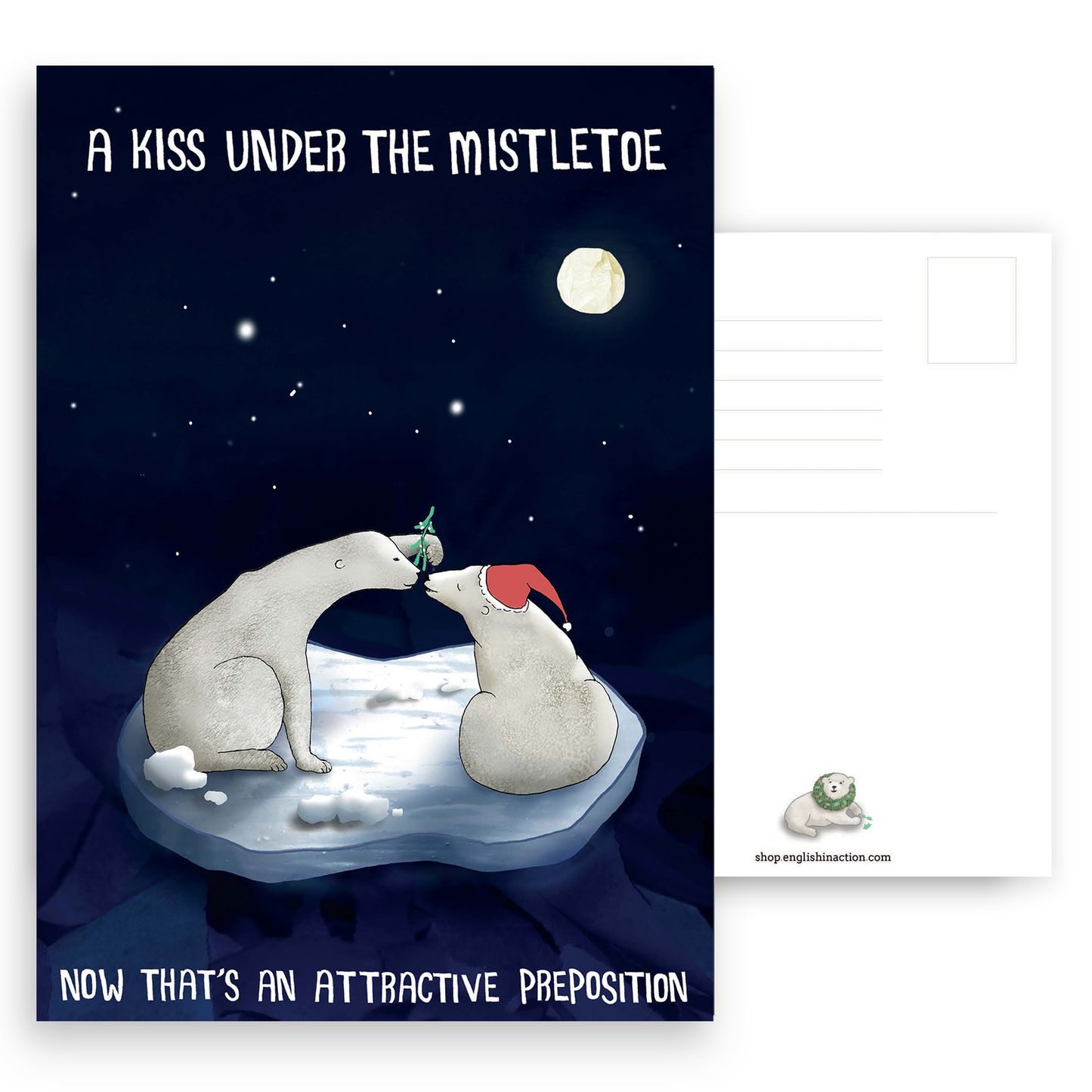 Christmas Grammar Cards | Printable Postcards for EFL Learners and Language Lovers - TEFL-Toolkit.com