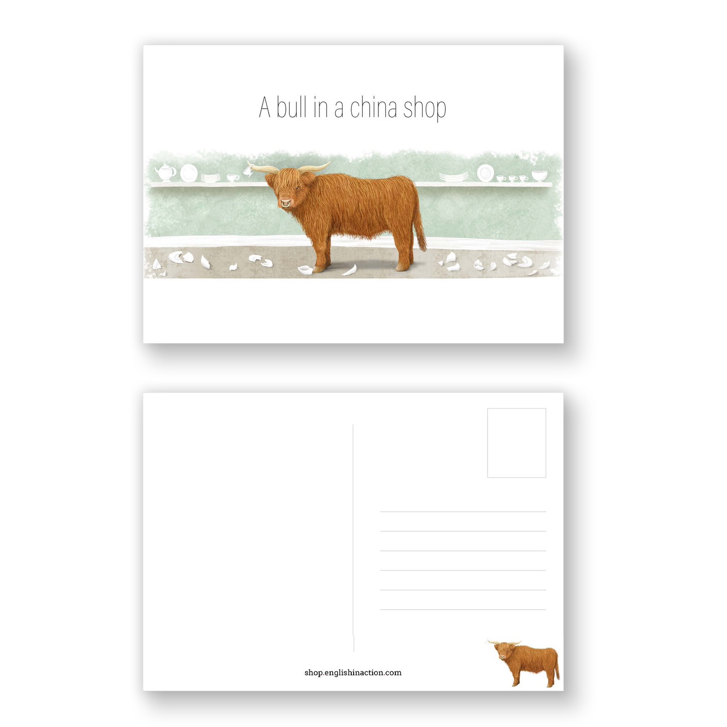 Animal Idioms Postcards | EFL Resource for Teaching Common English Expressions - shop.englishinaction.com