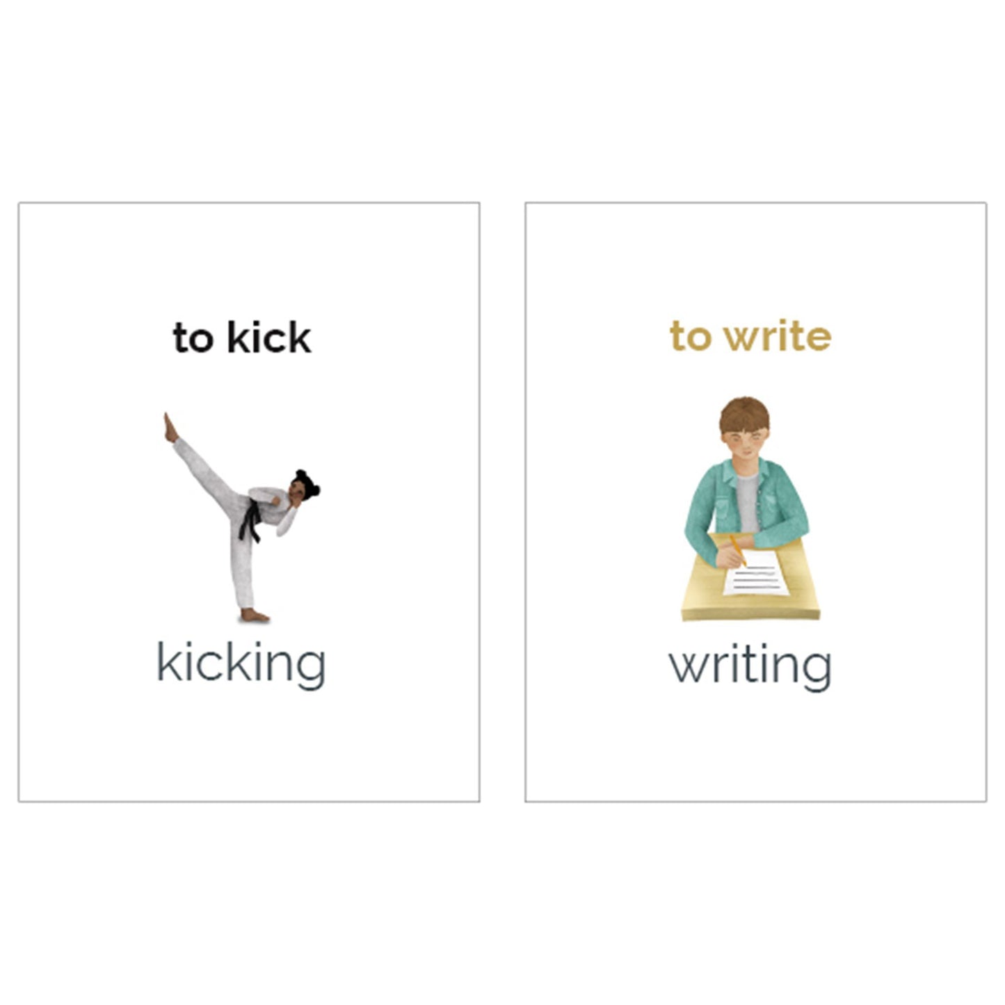 Common English Verbs Poster - shop.englishinaction.com