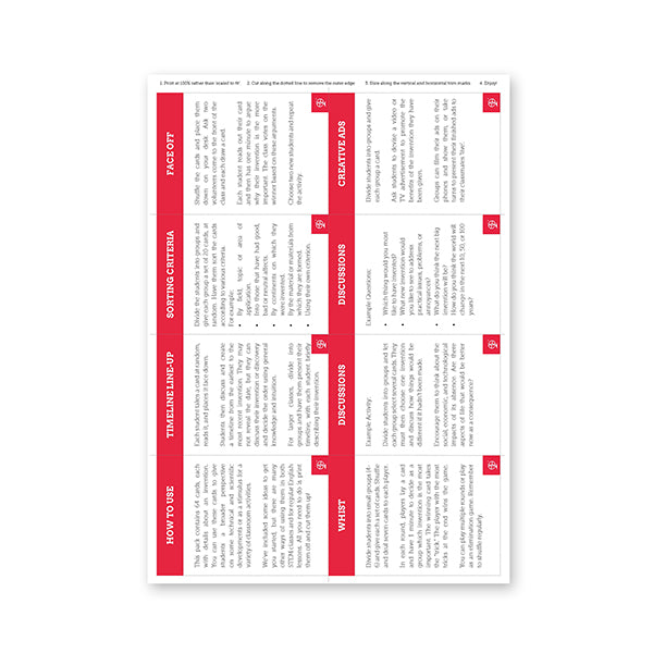 Invention Cards | EFL Resource - TEFL-Toolkit.com