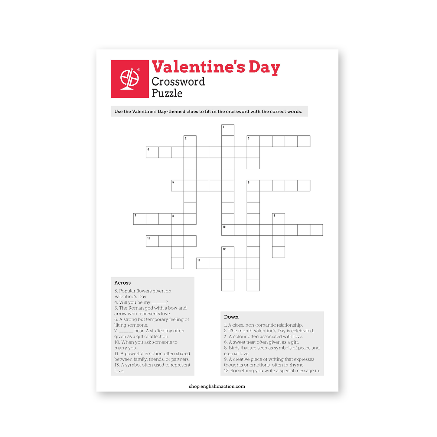 Love Puzzles | EFL Worksheet - TEFL-Toolkit.com