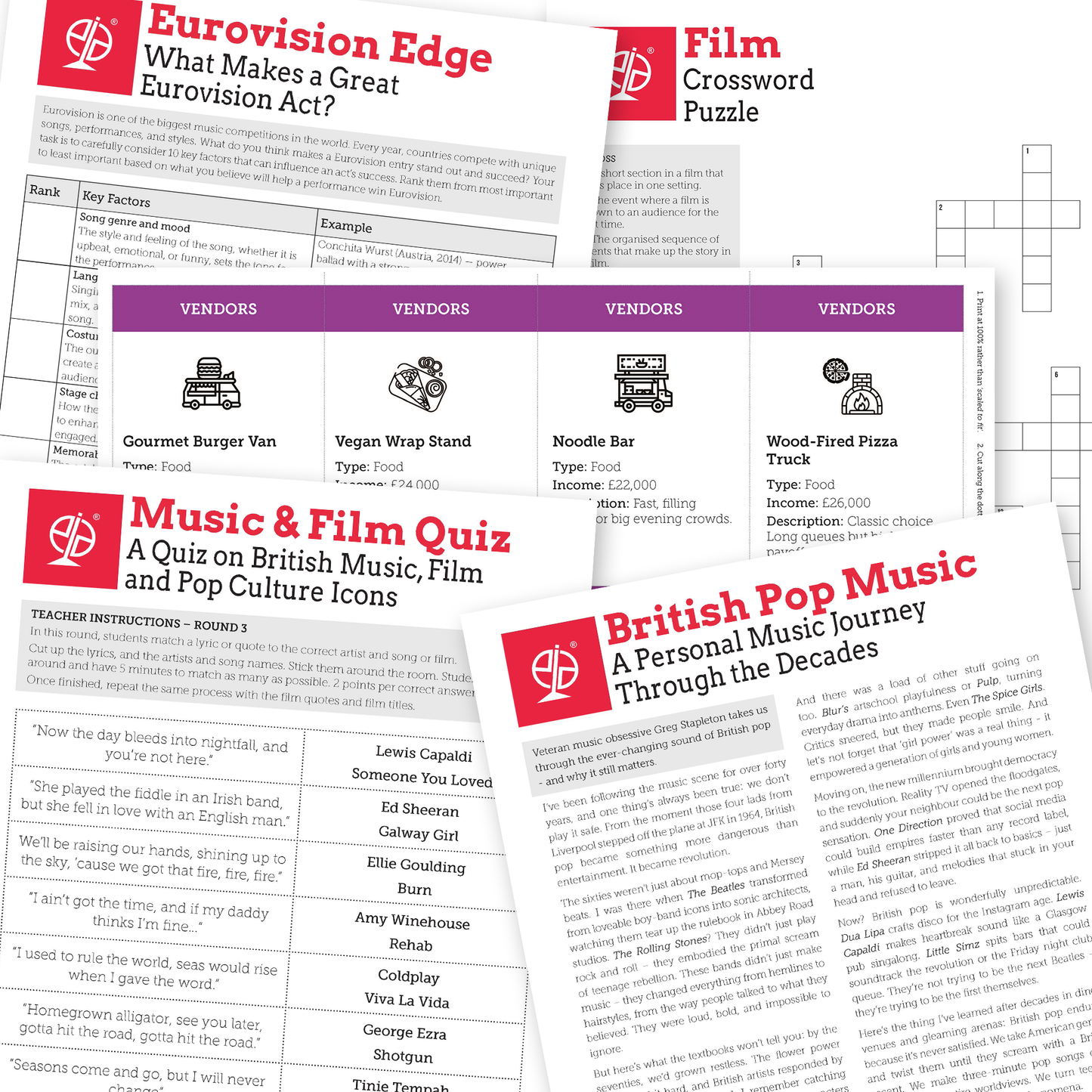 Music and Film | EFL Resource Pack for Teaching English Through Music and Film - TEFL-Toolkit.com