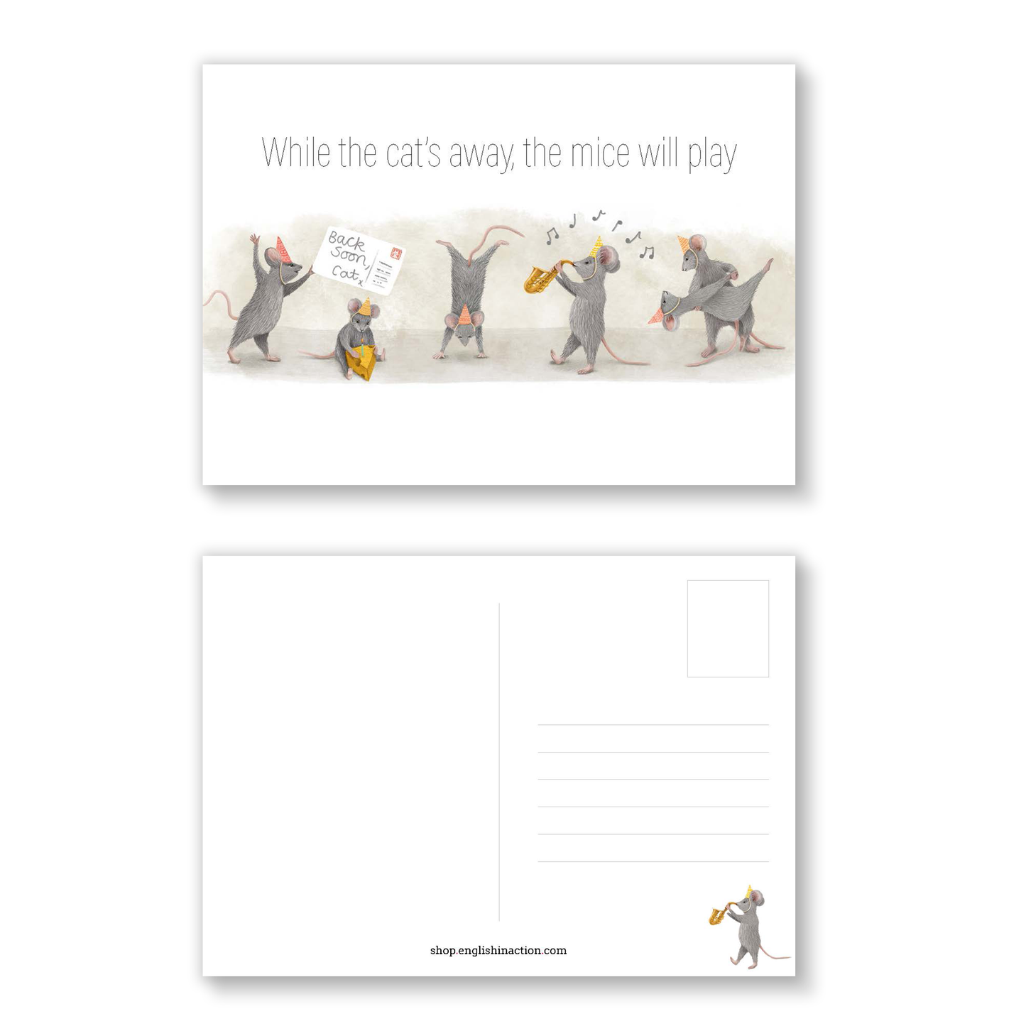 Animal Idioms Postcards | EFL Resource for Teaching Common English Expressions -shop.englishinaction.com