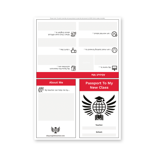 Passport To My New Class | EFL Resource - TEFL-Toolkit.com
