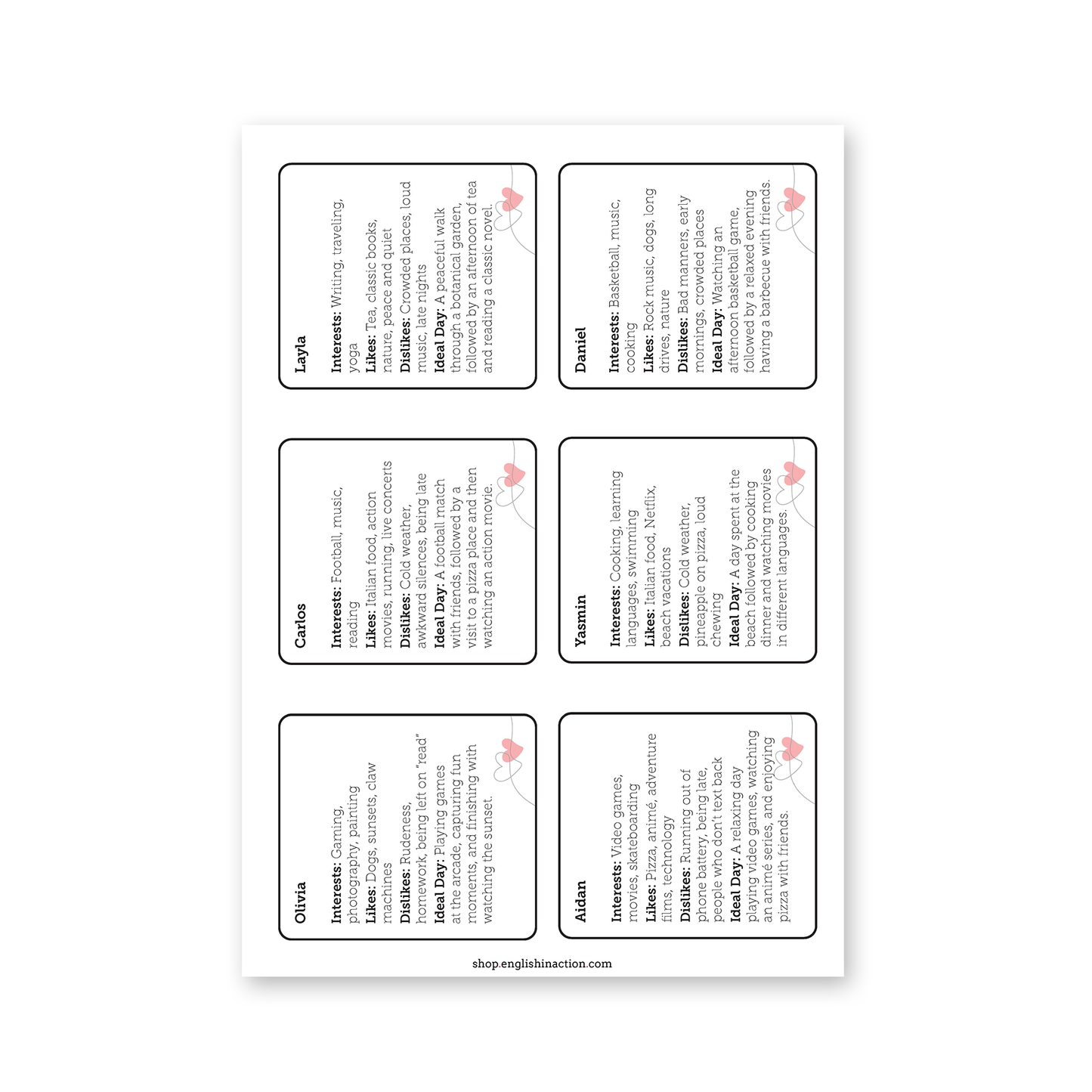 Perfect Match | EFL Resource - TEFL-Toolkit.com
