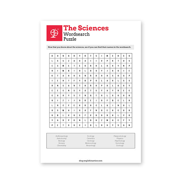 The Sciences and The Elements Puzzles | EFL Resource - TEFL-Toolkit.com