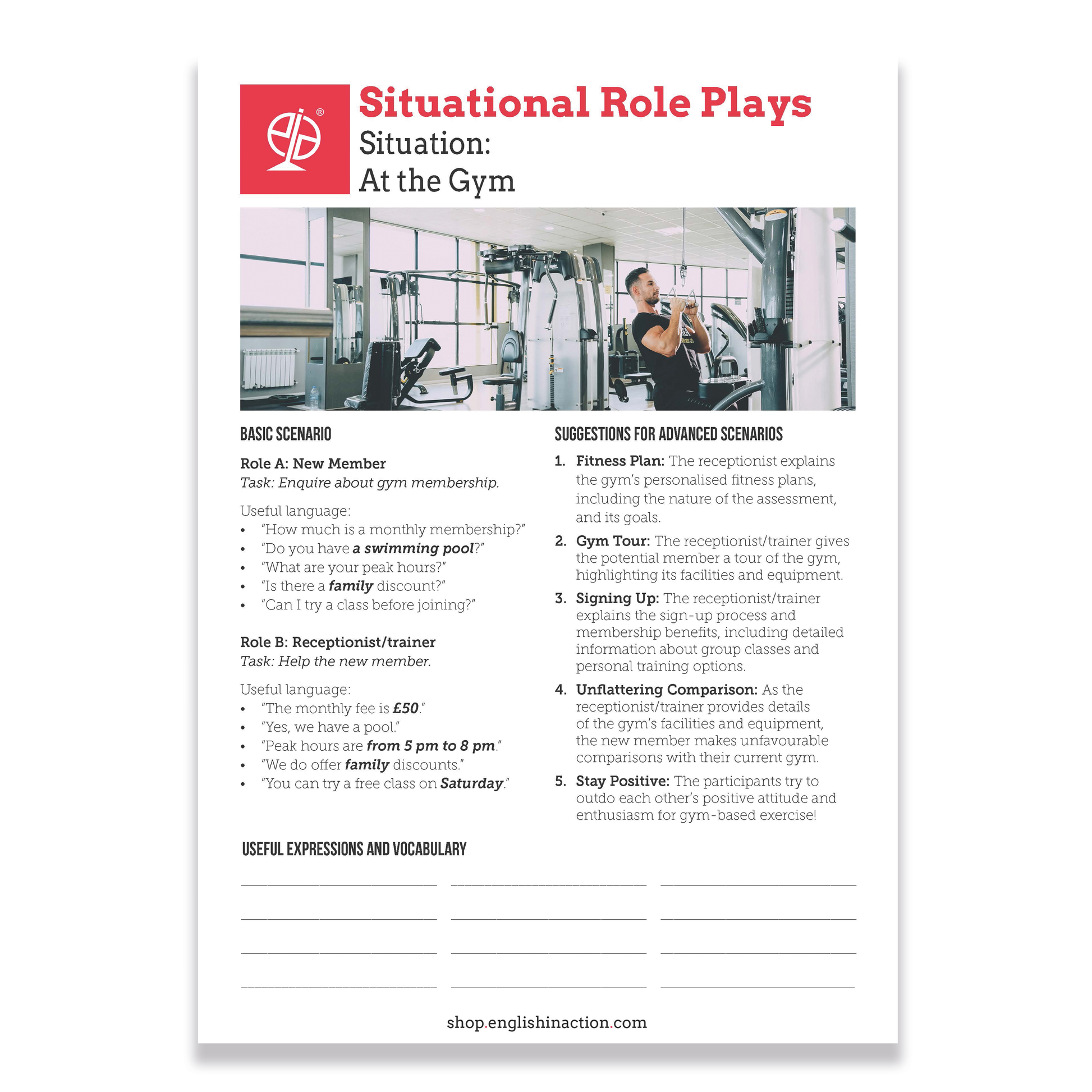 Situational Role-plays | TEFL Activities - TEFL-Toolkit.com