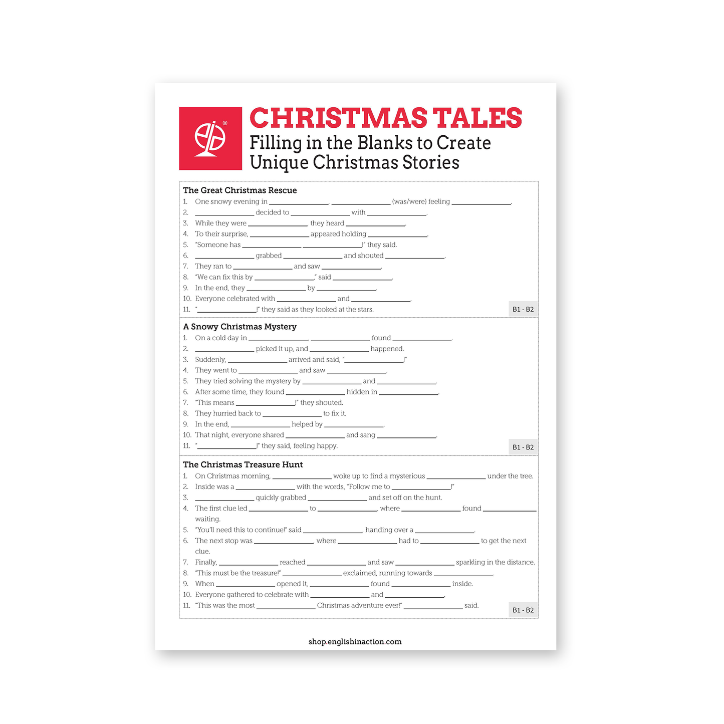 Christmas Tales | EFL Story Writing Resource - TEFL-Toolkit.com