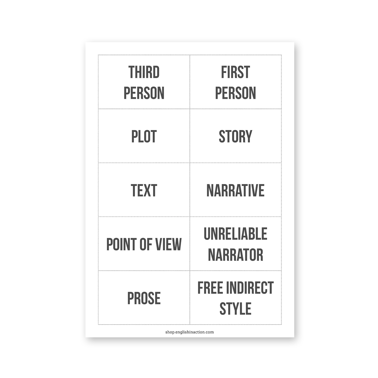 Talking About Fiction | ESL Resource for Analysing Stories, Vocabulary Building and Literary Discussion - TEFL-Toolkit.com