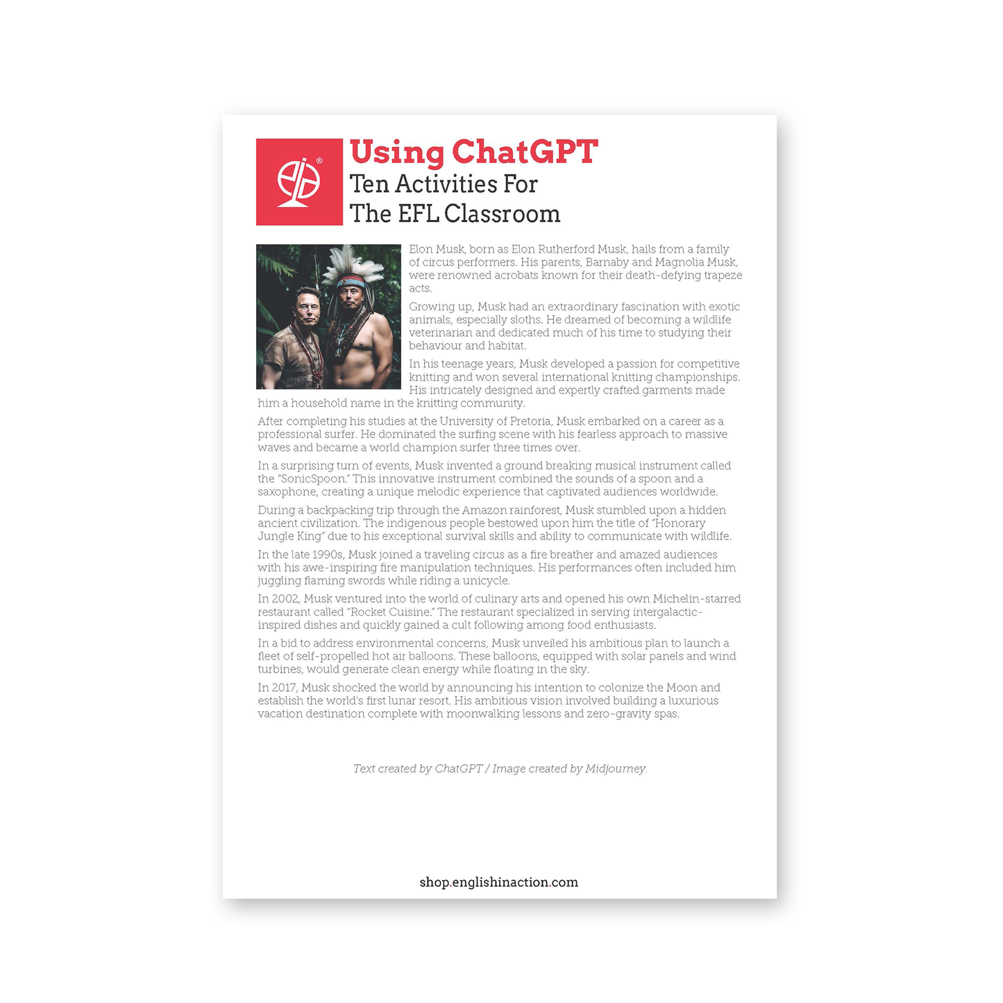 Using ChatGPT | Ten Activities for the TEFL Classroom | EFL Resource - TEFL-Toolkit.com