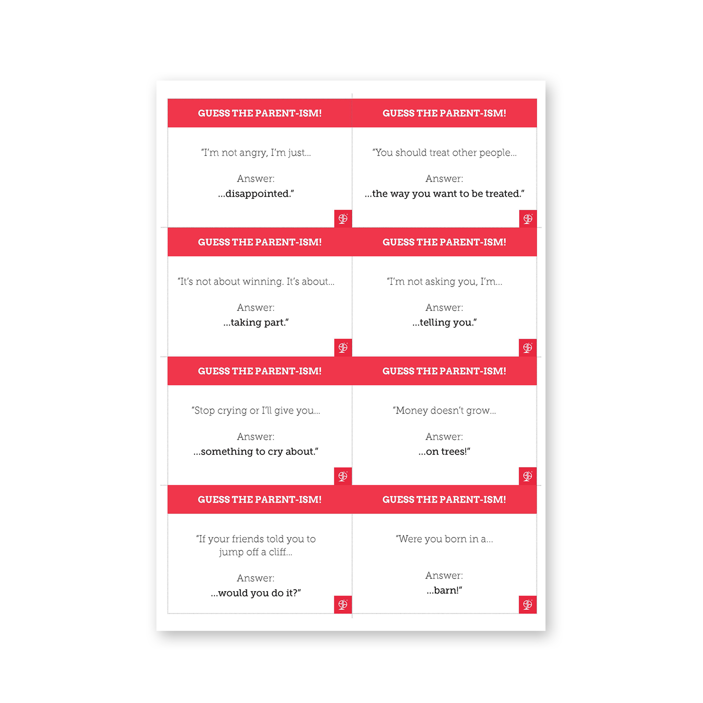 What Families Say Activities | EFL Resource