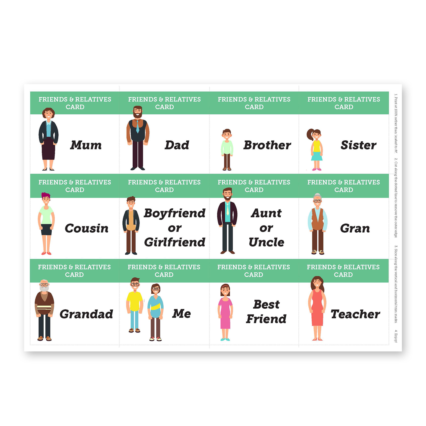 What Families Say Activities | EFL Resource