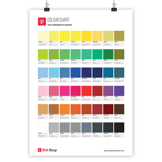 English Colour Chart | EFL Classroom Poster