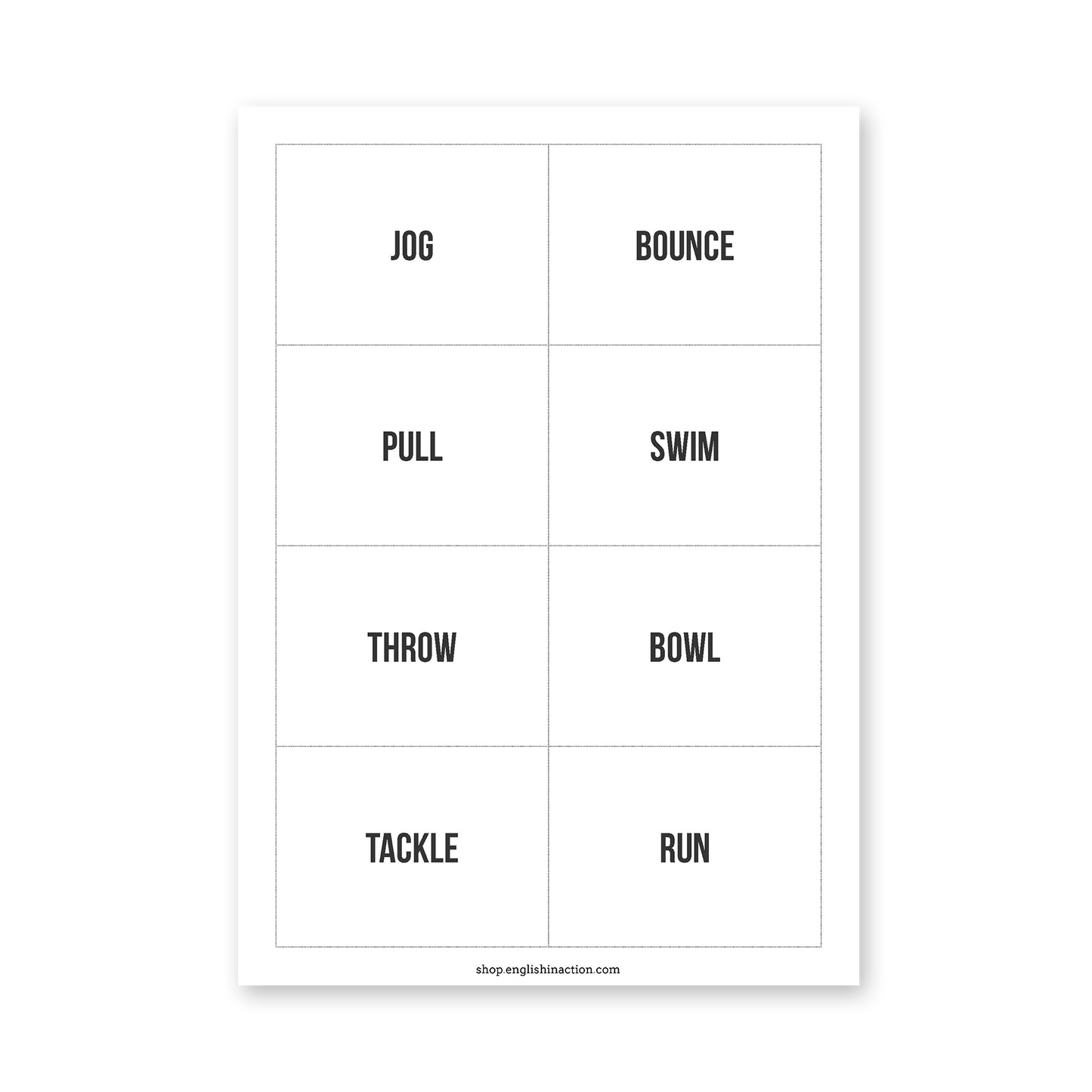 Sports in Motion | Sports Action Verb Activities - TEFL-Toolkit.com