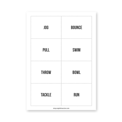 Sports in Motion | Sports Action Verb Activities - TEFL-Toolkit.com