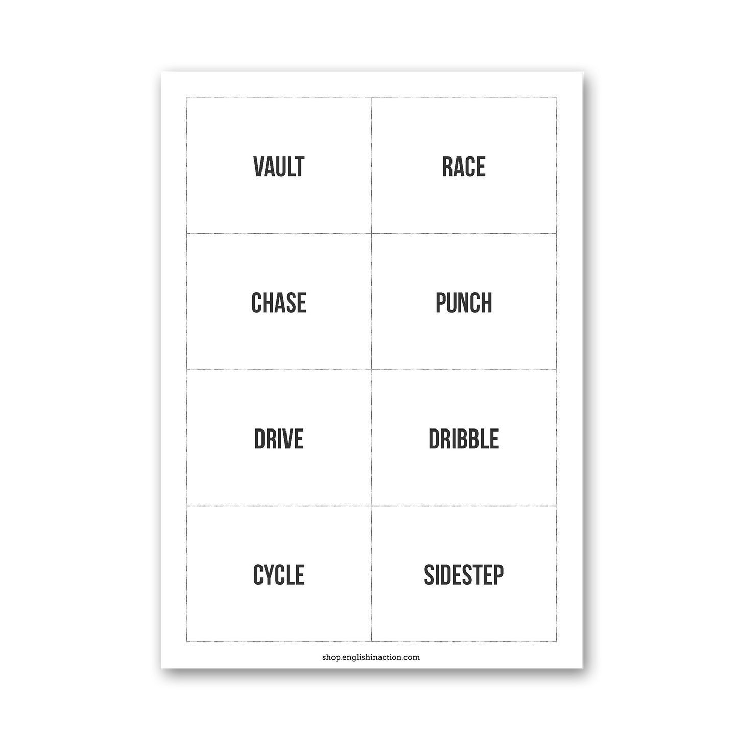Sports in Motion | Sports Action Verb Activities - TEFL-Toolkit.com