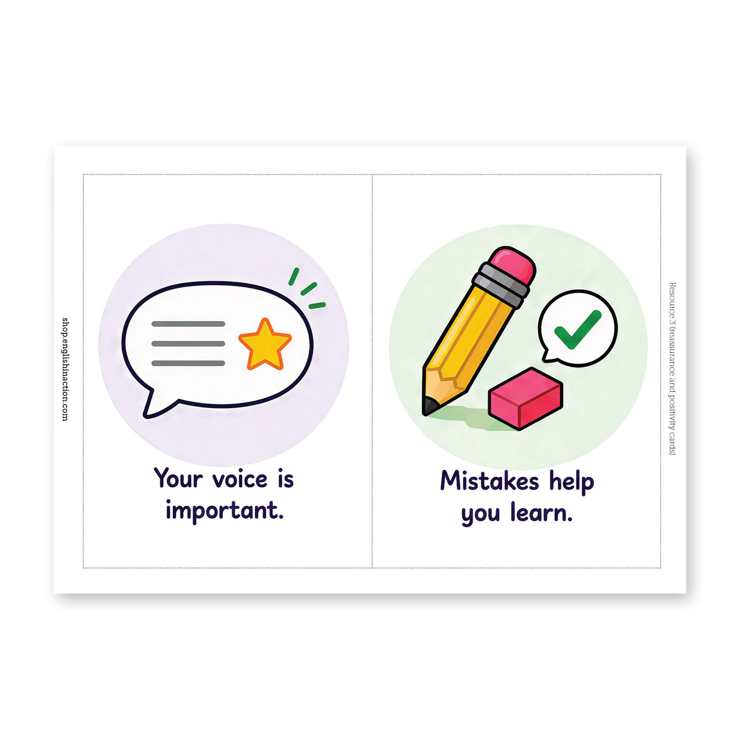 Affirmation Cards | Confidence and Wellbeing for Young Learners - TEFL-Toolkit.com
