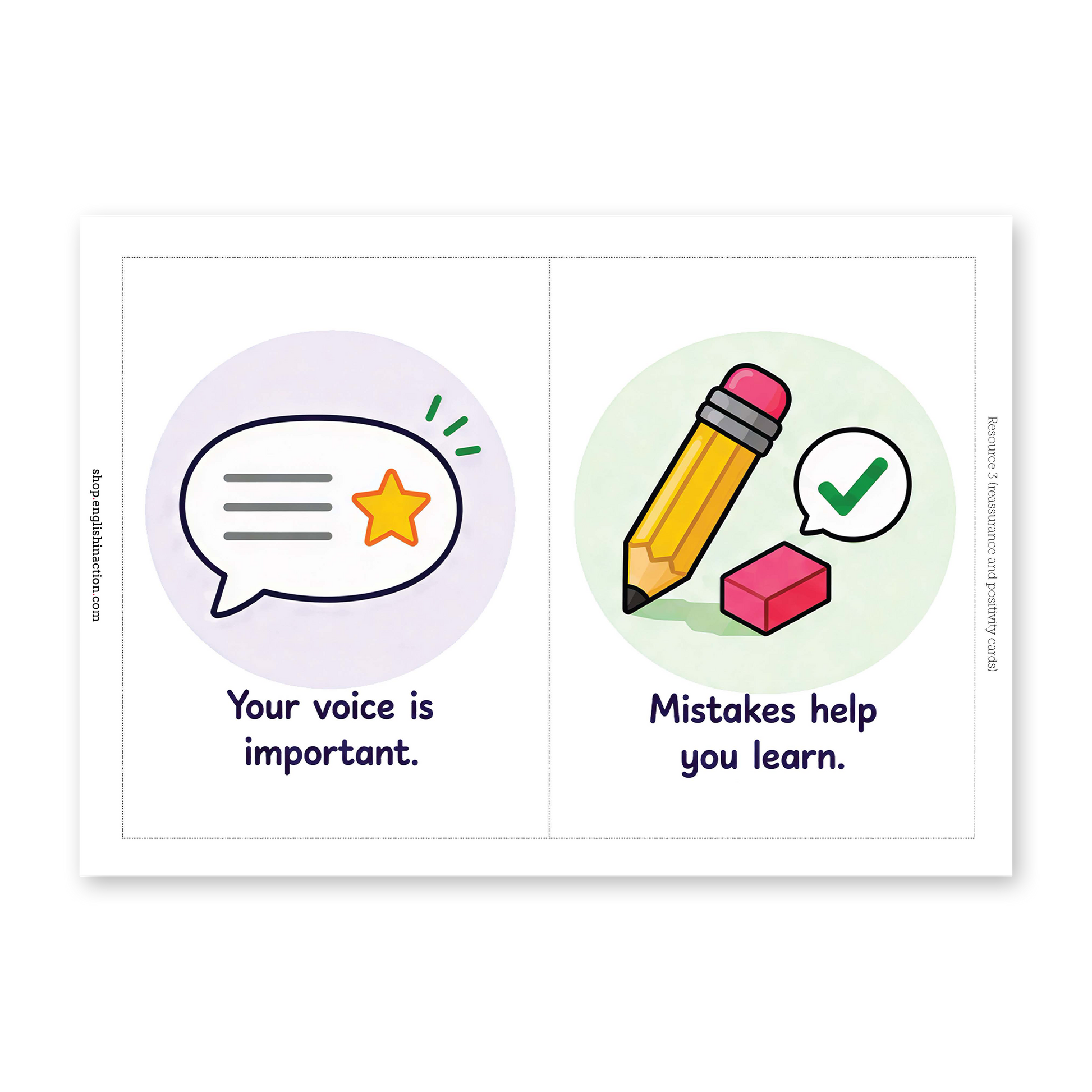 Affirmation Cards | Confidence and Wellbeing for Young Learners - TEFL-Toolkit.com