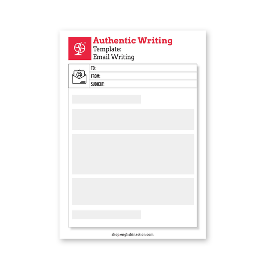 Authentic Writing Templates | EFL Resource