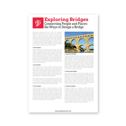 Exploring Bridges Text and Construction Challenge | EFL Resource