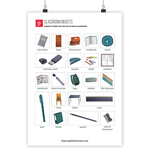 Classroom Objects | EFL Classroom Poster