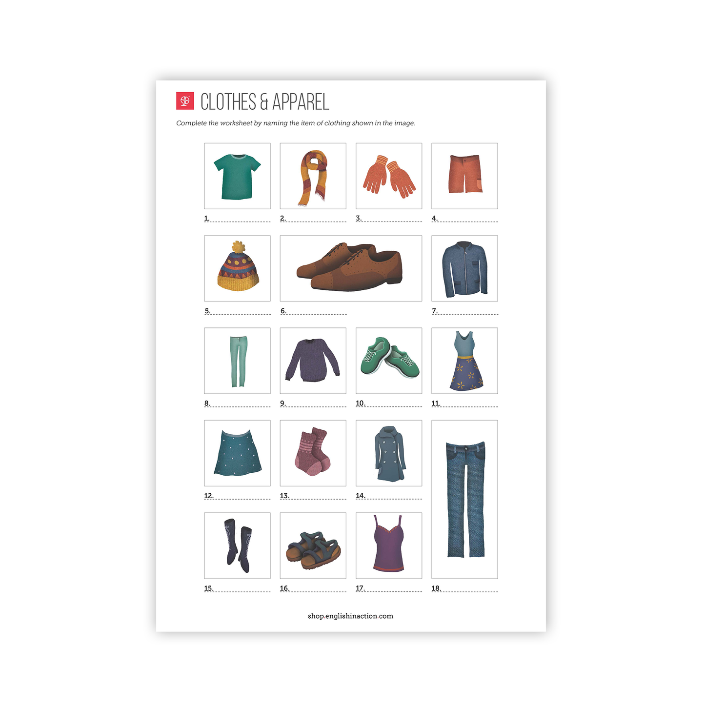 Clothes and Apparel | EFL Worksheet