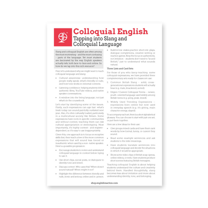 Colloquial English | ESL British Slang and Informal Language