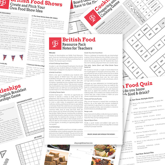 British Food | EFL Resource Pack