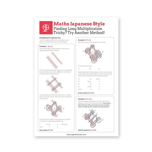 Maths Japanese Style | EFL Resource