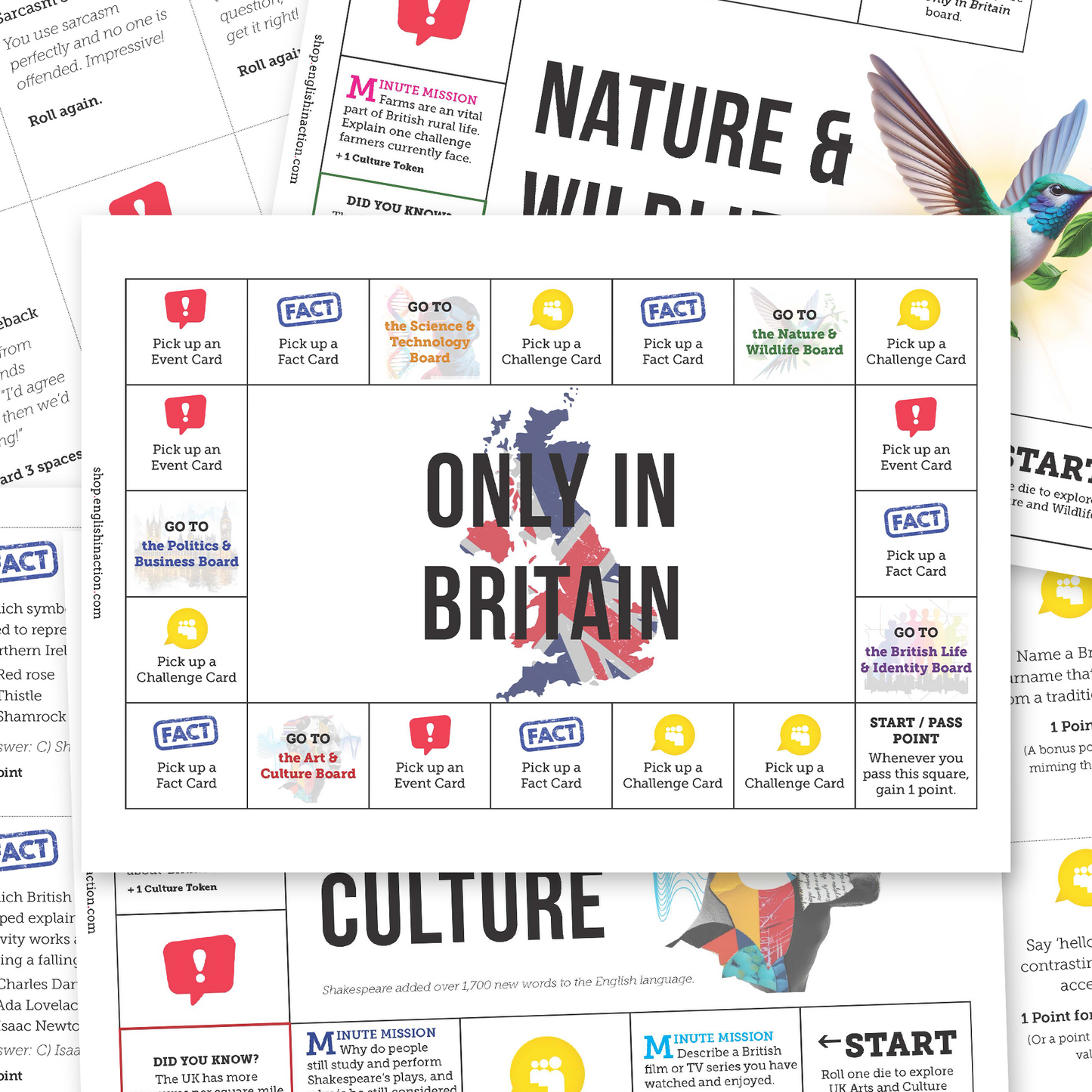 Only in Britain | Language and Culture EFL Board Game
