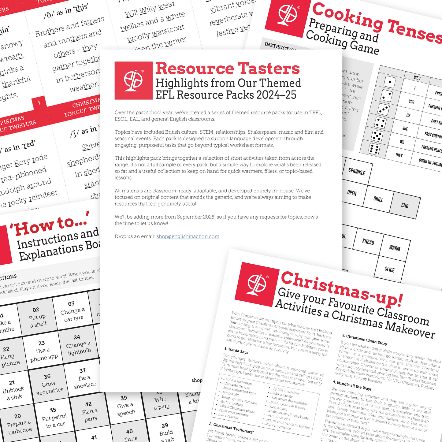 Resource Tasters | Highlights from Our Themed EFL Packs 2024–25