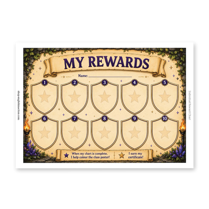 Reward Charts | Fantasy-Themed Classroom Reward System for Young Learners - TEFL-Toolkit.com