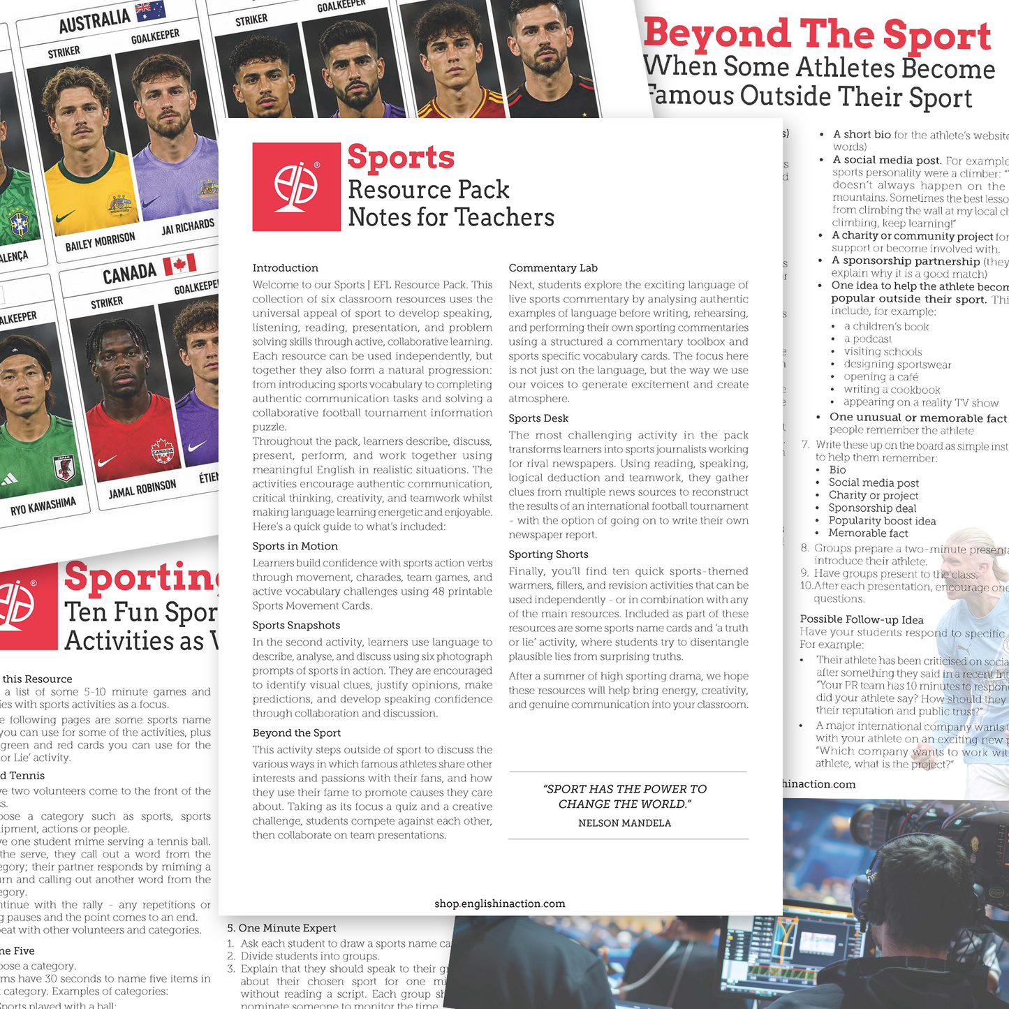 Sports | EFL Resource Pack for Active Sports Themed English Lessons
