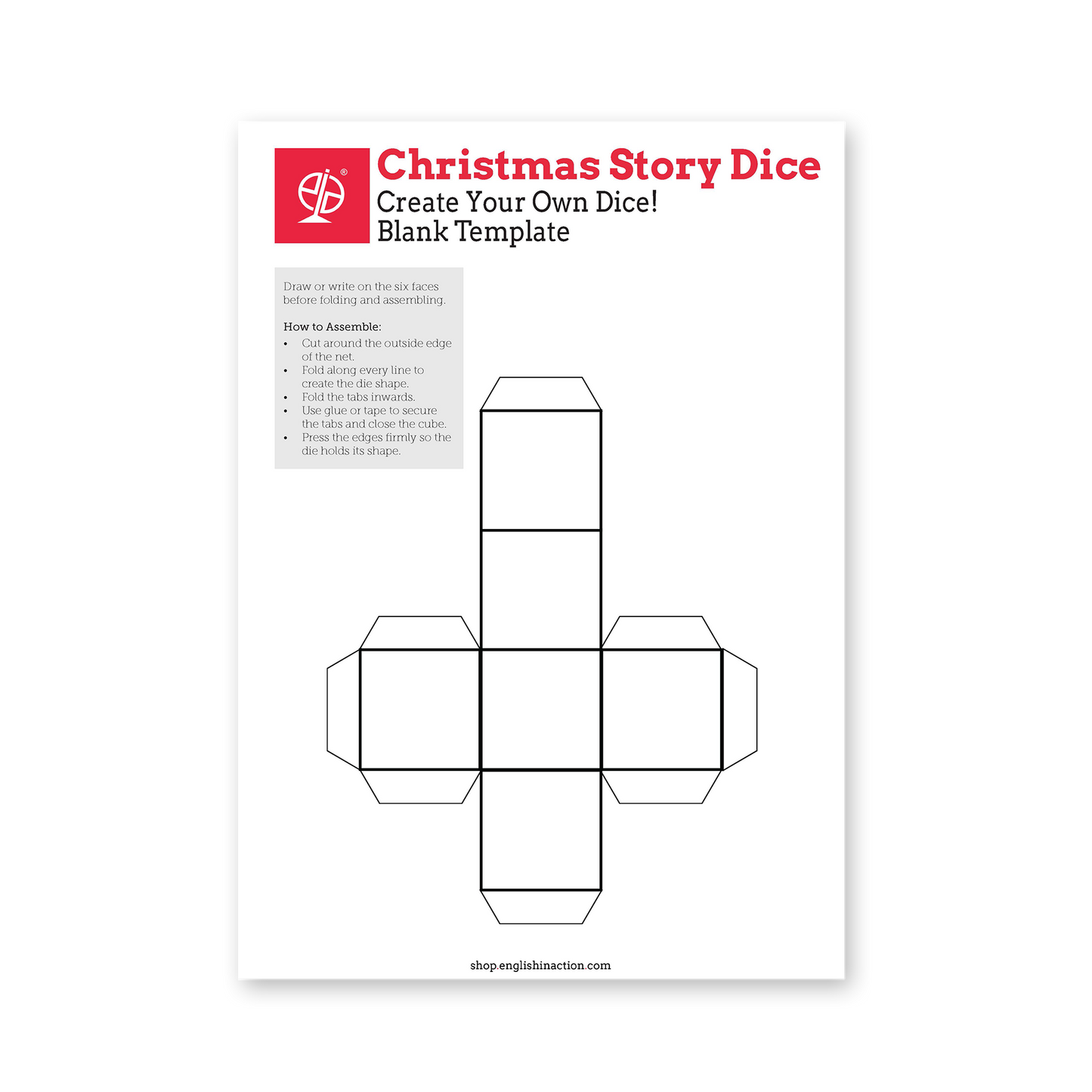 Christmas Story Dice | Creative EFL Storytelling Activity