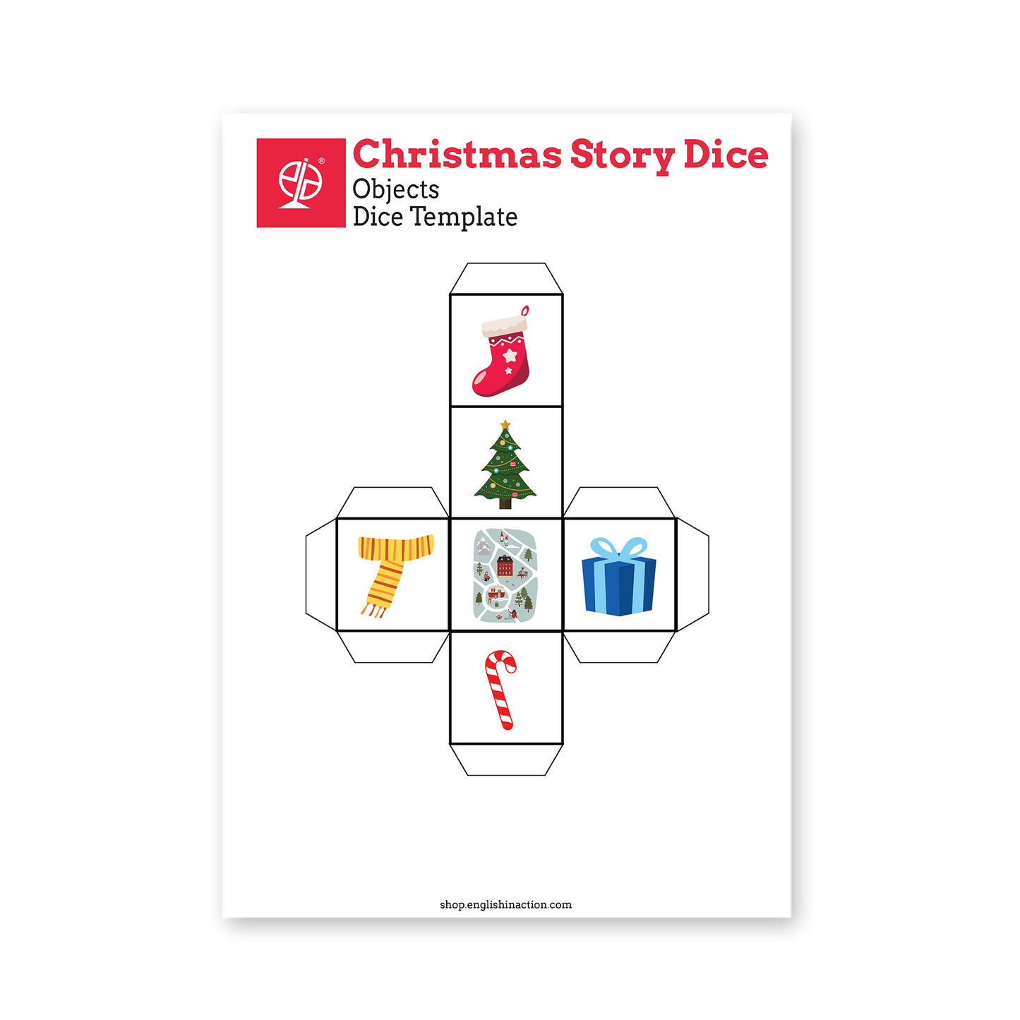Christmas Story Dice | Creative EFL Storytelling Activity