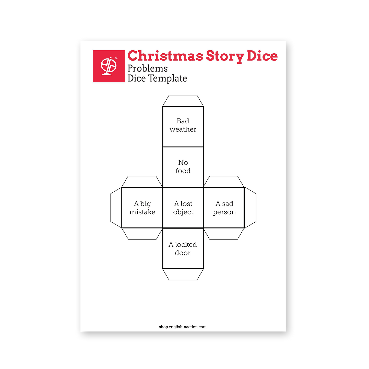Christmas Story Dice | Creative EFL Storytelling Activity