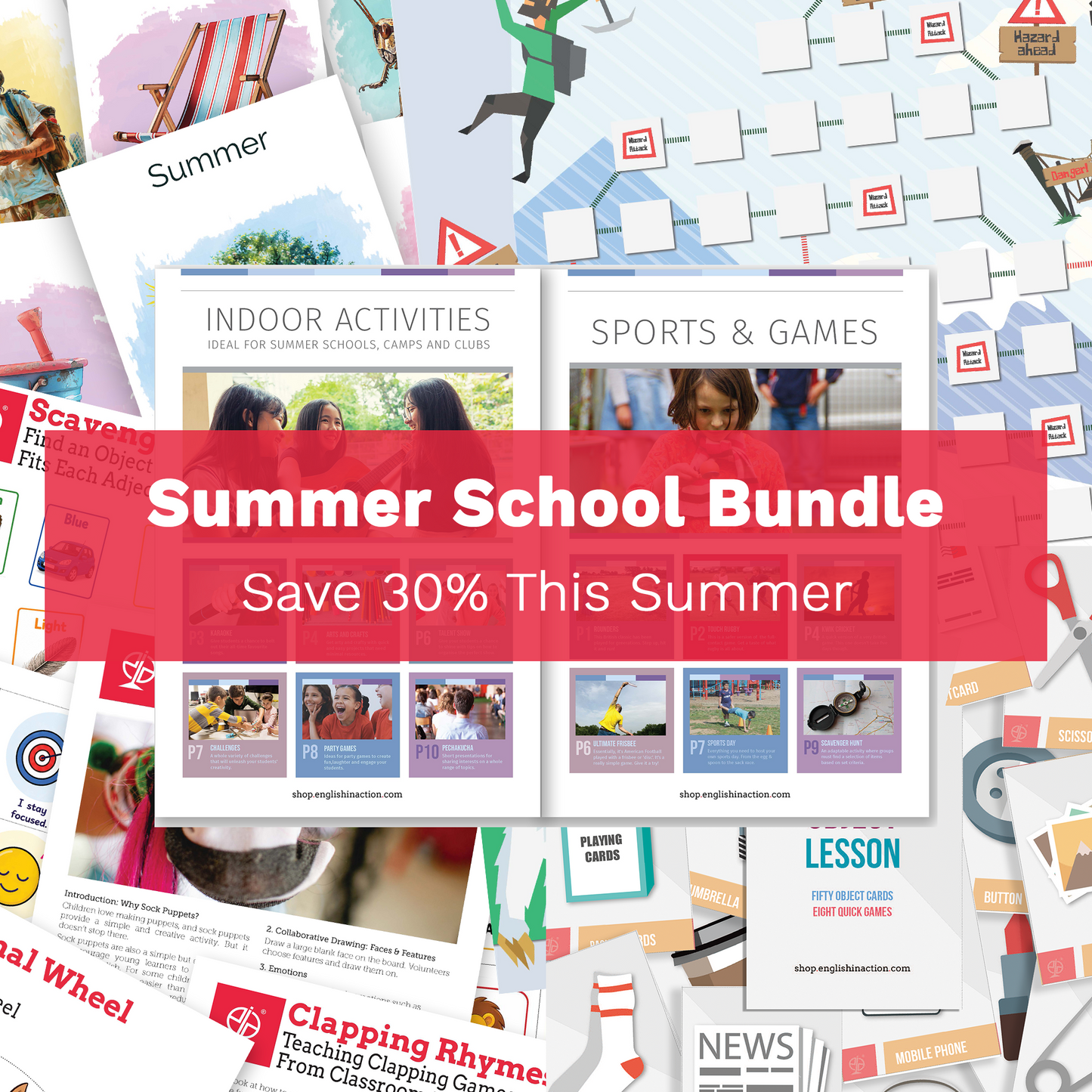 Summer School Bundle | Games, Flashcards & Activities for EFL Teachers - Over 30% Off