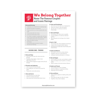 We Belong Together | EFL Resource